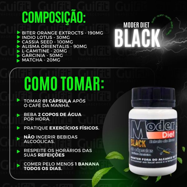 MODER DIET BLACK - GUIFIT - Image 3